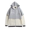 長褲, 長袖, 衛衣, 夾克, GUCCI - 065# GVC2023秋冬新款登陸重工藝針織布拼毛衣 經典徽標字母LOGO印花設計 高奢風格外套