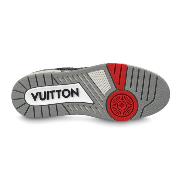 Louis Vuitton LV Trainer Black Grey Crystal 1AA6PV