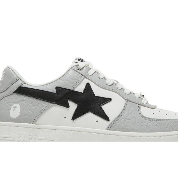 Bapesta Low M2 “White Grey” 1H70191002 WHT
