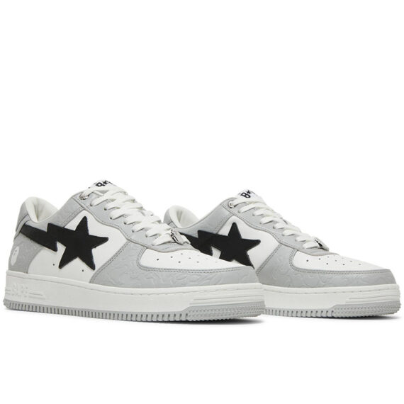 Bapesta Low M2 “White Grey” 1H70191002 WHT