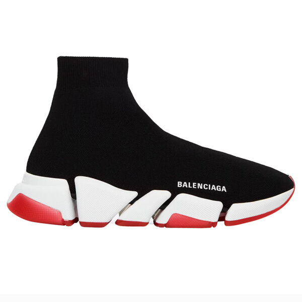 Balenciaga Speed 2.0 Bicolor Transparent Red Sole 654045W2DI21096