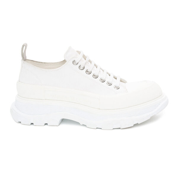 Alexander McQueen Tread Slick Lace Up “Triple White” 705660 W4MV2 9000