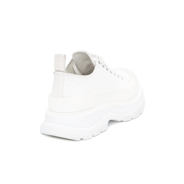 Alexander McQueen Tread Slick Lace Up “Triple White” 705660 W4MV2 9000