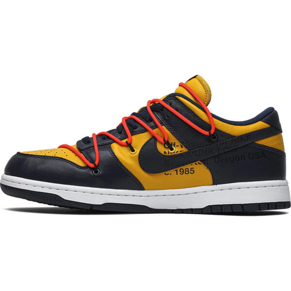 Off-White x Dunk Low “University Gold” CT0856-700