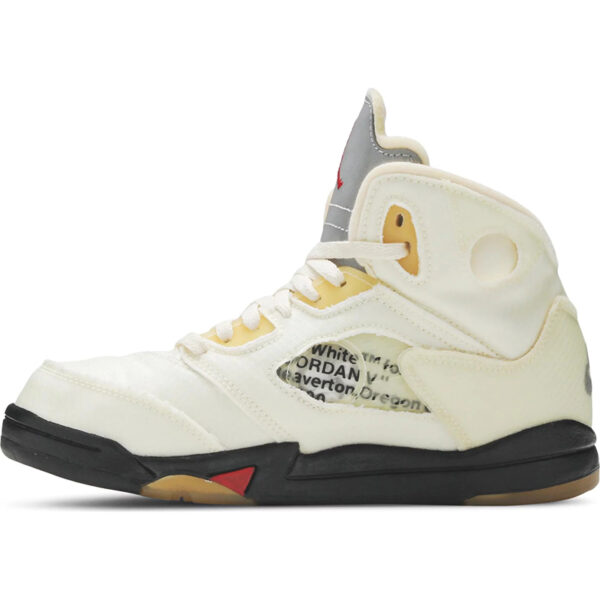 Off-White x Air Jordan 5 Retro SP PS “Sail” CV4827-100