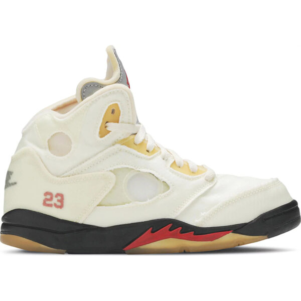 Off-White x Air Jordan 5 Retro SP PS “Sail” CV4827-100