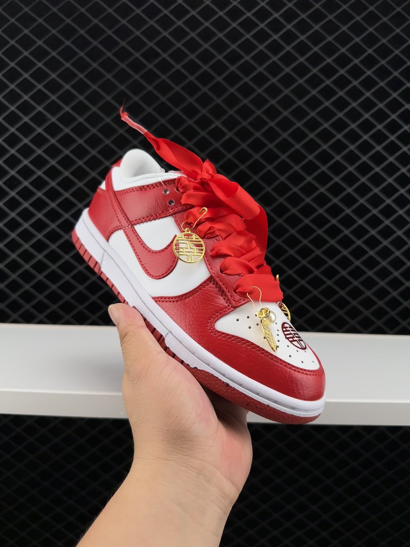 Nike Dunk Low, Nike, Dunk Low, Dunk - Nike Dunk Low “Gym Red” 白红金
货号：DD1391-602