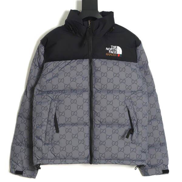 Gucci X The North Face 北面联名 Gucci 老花标志羽絨服 TSK1