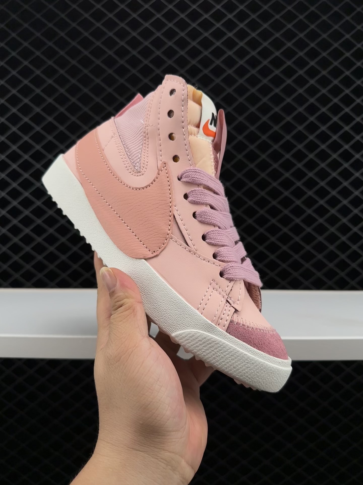 Nike, KD - NK Blazer Mid‘77 Jumbo白浅粉经典百搭高帮开拓者休闲运动板鞋