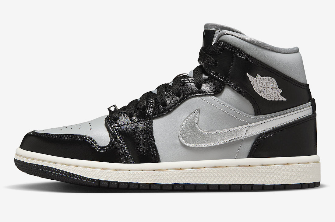 Air Jordan 1 Mid, Air Jordan 1 - Air Jordan 1 Mid「黑色鍍鉻」現已上市