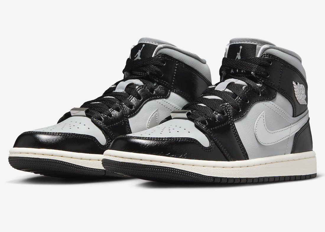 Air Jordan 1 Mid, Air Jordan 1 - Air Jordan 1 Mid「黑色鍍鉻」現已上市